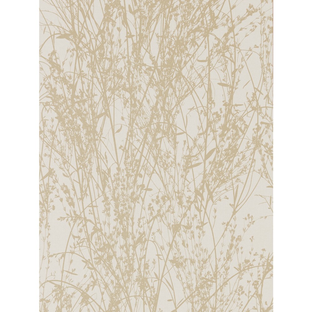 Meadow Canvas Wallpaper 215697 by Sanderson in Wheat Cream